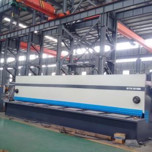 Yawei 10M besar lembaran logam Guillotine gunting